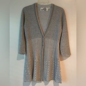 Anthropologie Gray Cardigan M